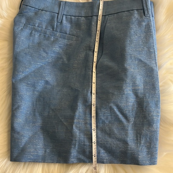 NWT ZADIG & Voltaire Please Lin Sparkle Linen-Blend Short In Azur Size 36(M) - Picture 13 of 15